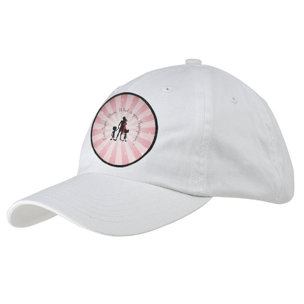 Custom Super Mom Baseball Cap - White