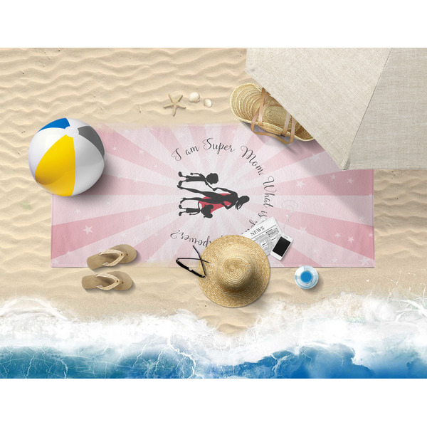 Super Mom Beach Towel Lifestyle