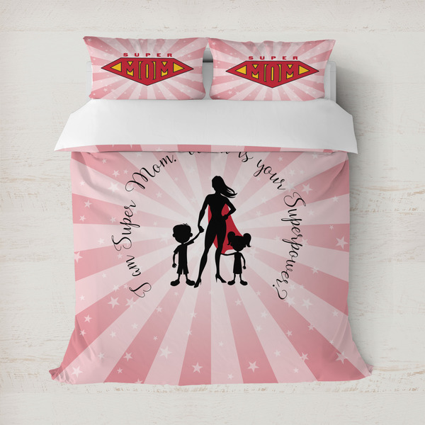Custom Super Mom Duvet Cover Set - Full / Queen