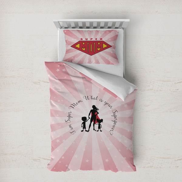 Custom Super Mom Duvet Cover Set - Twin XL