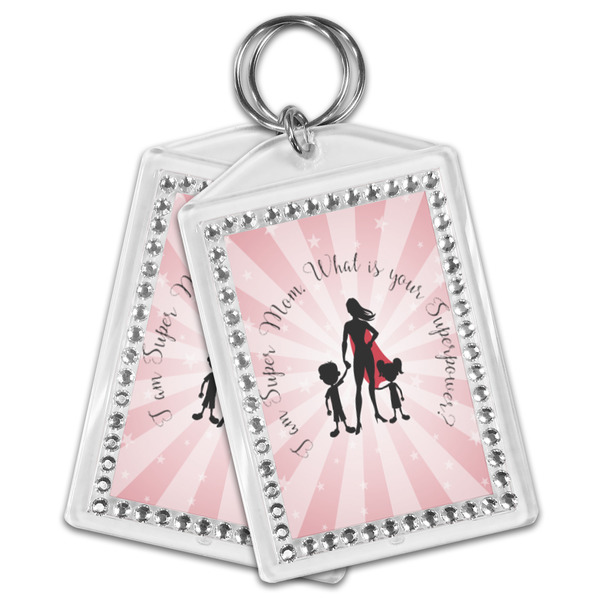Super Mom Bling Keychain - MAIN
