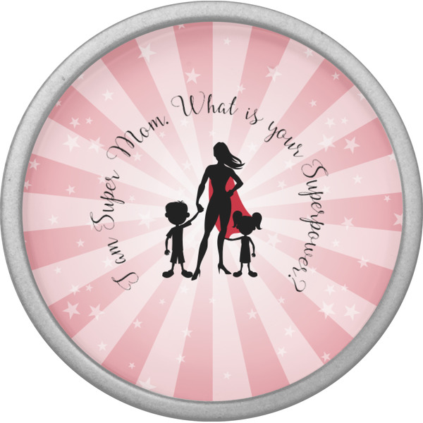 Super Mom Cabinet Knob - Nickel - Front