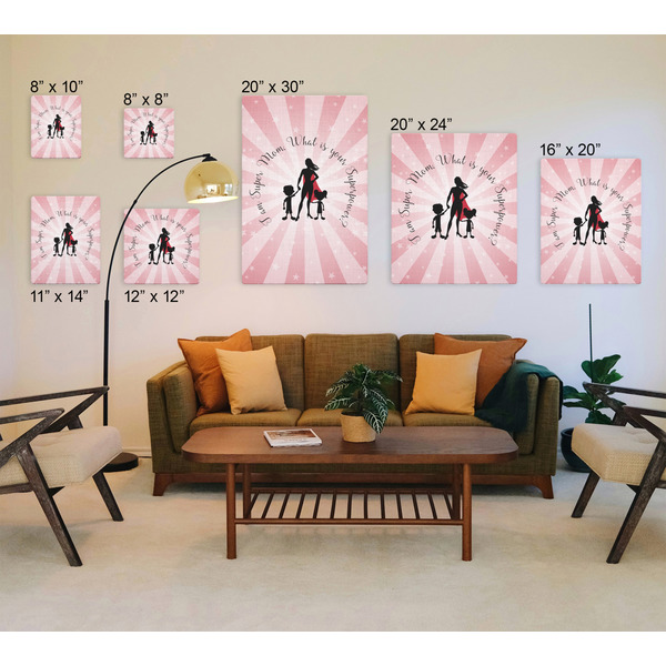 Super Mom Canvas Prints - Multiple Sizes