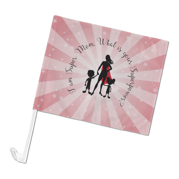 Custom Super Mom Car Flag - Large