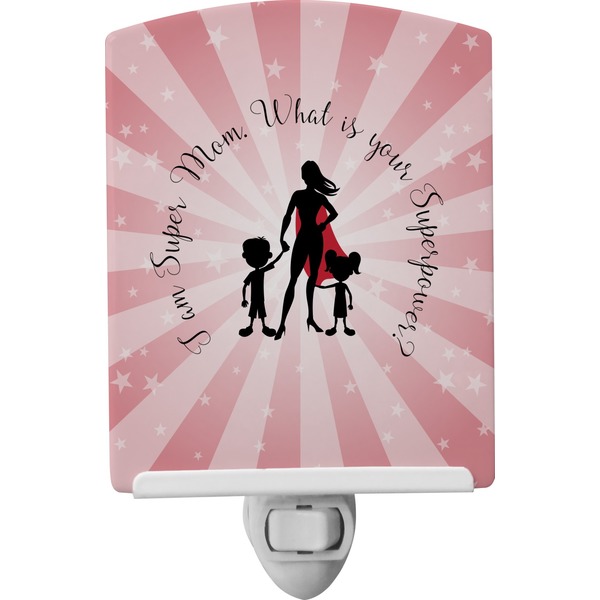 Custom Super Mom Ceramic Night Light
