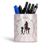 Super Mom Ceramic Pen Holder