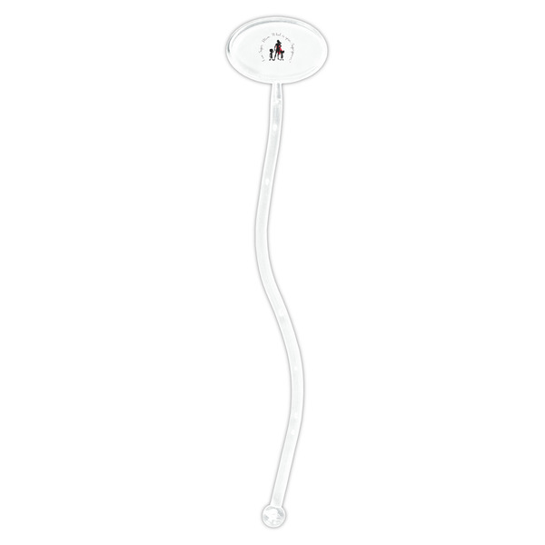 Super Mom Clear Plastic 7" Stir Stick - Oval - Single Stick