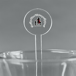 Super Mom 5.5" Round Plastic Stir Sticks - Clear