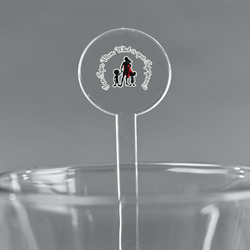 Super Mom 5.5" Round Plastic Stir Sticks - Clear