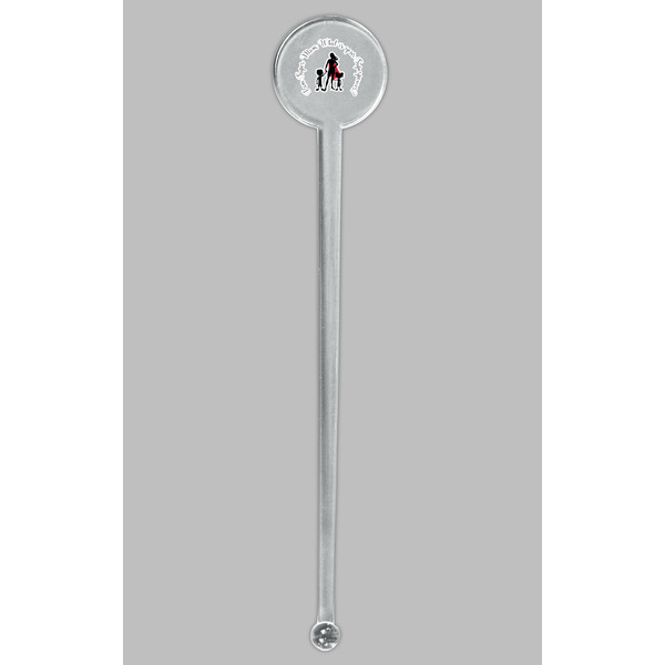 Super Mom Clear Plastic 7" Stir Stick - Round - Single Stick