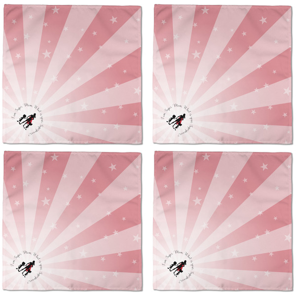 Super Mom Cloth Napkins - Personalized Dinner (APPROVAL) Set of 4