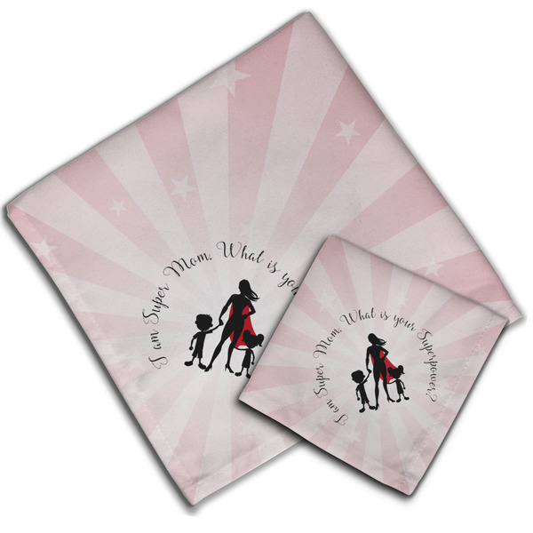 Super Mom Cloth Napkins - Personalized Lunch & Dinner (PARENT MAIN)