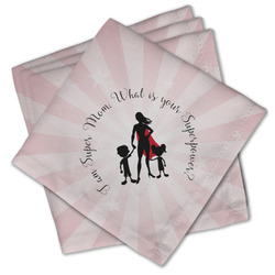Super Mom Cloth Cocktail Napkins - Set of 4