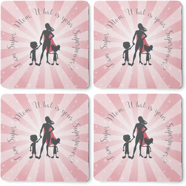 Super Mom Coaster Rubber Back - Apvl