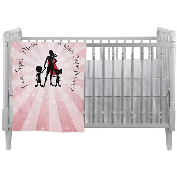 Custom Super Mom Crib Comforter / Quilt