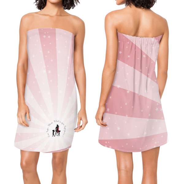 Super Mom Custom Bath Wrap - Front & Back View