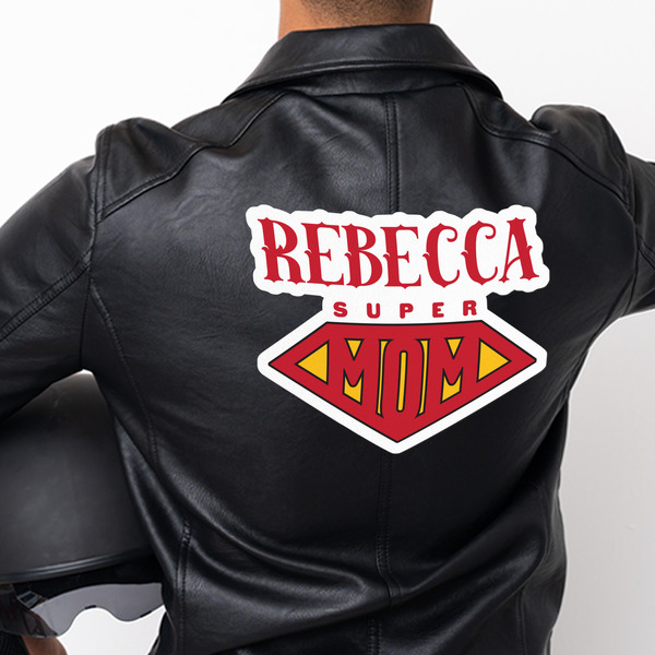 Super Mom Custom Shape Iron On Patches - XXXL - APPROVAL