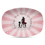 Super Mom Plastic Platter - Microwave & Oven Safe Composite Polymer