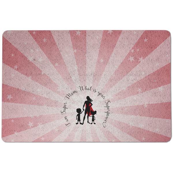 Custom Super Mom Dog Food Mat