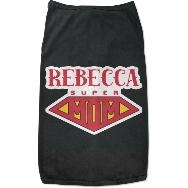 Custom Super Mom Black Pet Shirt - S