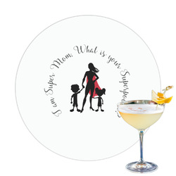 Super Mom Printed Drink Topper - 3.25"