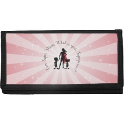 Super Mom Canvas Checkbook Cover