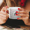 Super Mom Espresso Cup - 6oz (Double Shot) LIFESTYLE (Woman hands cropped)