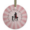 Super Mom Frosted Glass Ornament - Round