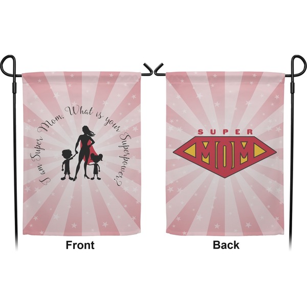 Super Mom Garden Flag - Double Sided Front and Back
