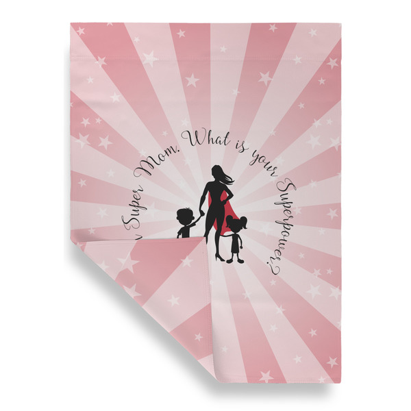 Super Mom Garden Flags - Large - Double Sided - FRONT FOLDED