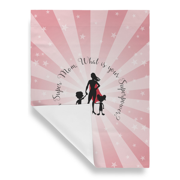 Super Mom Garden Flags - Large - Single Sided - FRONT FOLDED