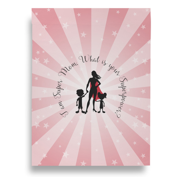 Super Mom Garden Flags - Large - Single Sided - FRONT