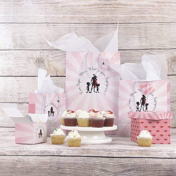 Super Mom Gift Bags - In Context
