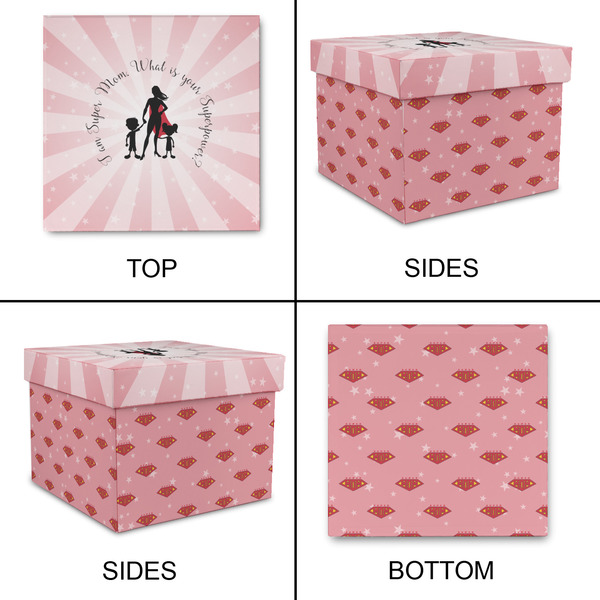 Super Mom Gift Boxes with Lid - Canvas Wrapped - Large - Approval