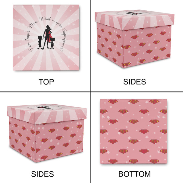Super Mom Gift Boxes with Lid - Canvas Wrapped - Small - Approval