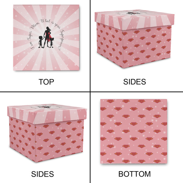 Super Mom Gift Boxes with Lid - Canvas Wrapped - X-Large - Approval