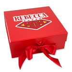 Super Mom Gift Box with Magnetic Lid - Red