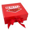 Super Mom Gift Boxes with Magnetic Lid - Red - Front