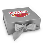 Super Mom Gift Box with Magnetic Lid - Silver