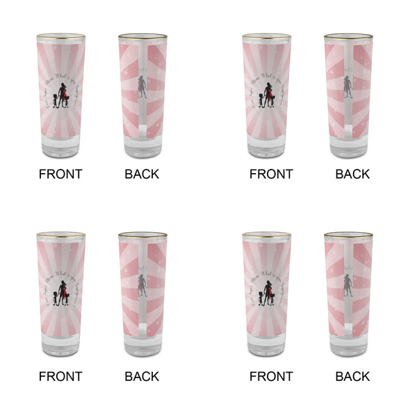 Super Mom Glass Shot Glass - 2 oz - Set of 4 - APPROVAL