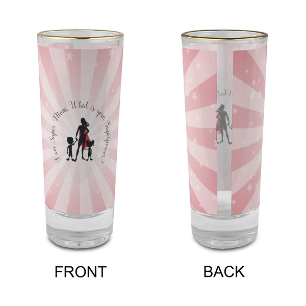 Super Mom Glass Shot Glass - 2 oz - Single - APPROVAL