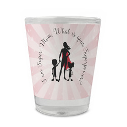 Super Mom Glass Shot Glass - 1.5 oz - Set of 4