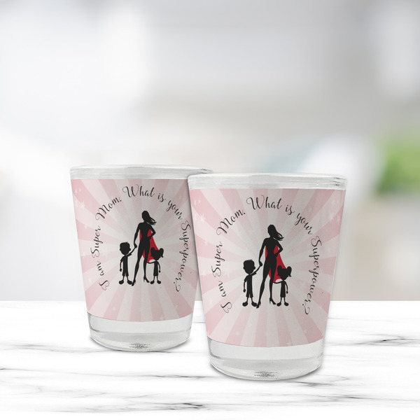 Super Mom Glass Shot Glass - Standard - LIFESTYLE