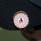 Super Mom Golf Ball Marker Hat Clip - Gold - On Hat