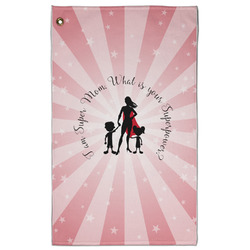 Super Mom Golf Towel - Poly-Cotton Blend - Large