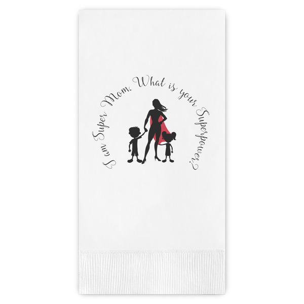 Custom Super Mom Guest Paper Towels - Full Color