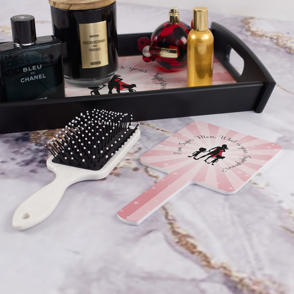 Super Mom Hand Mirror - With Hair Brush