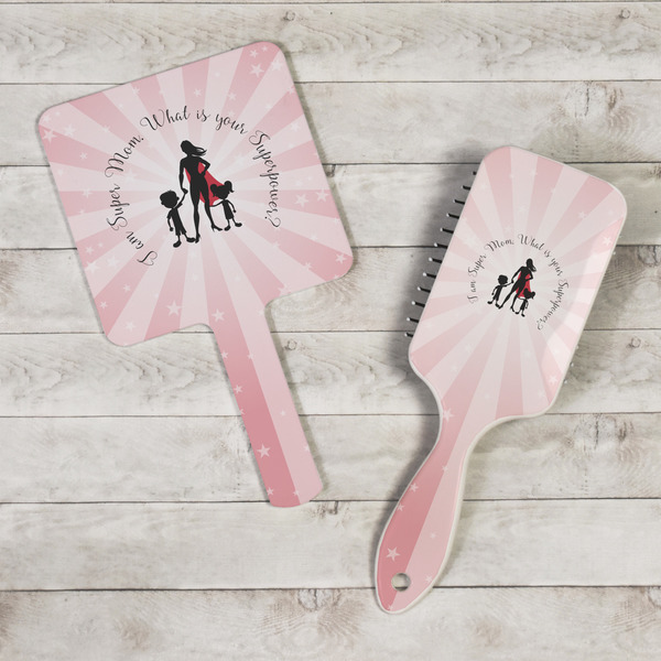 Super Mom Hand Mirrors - In Context