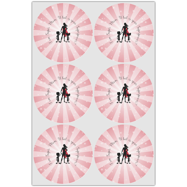 Super Mom Icing Circle - Large - Set of 6