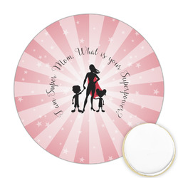 Super Mom Printed Cookie Topper - Round